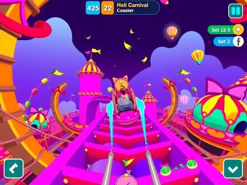 Holi Carnival Coaster regional festival events